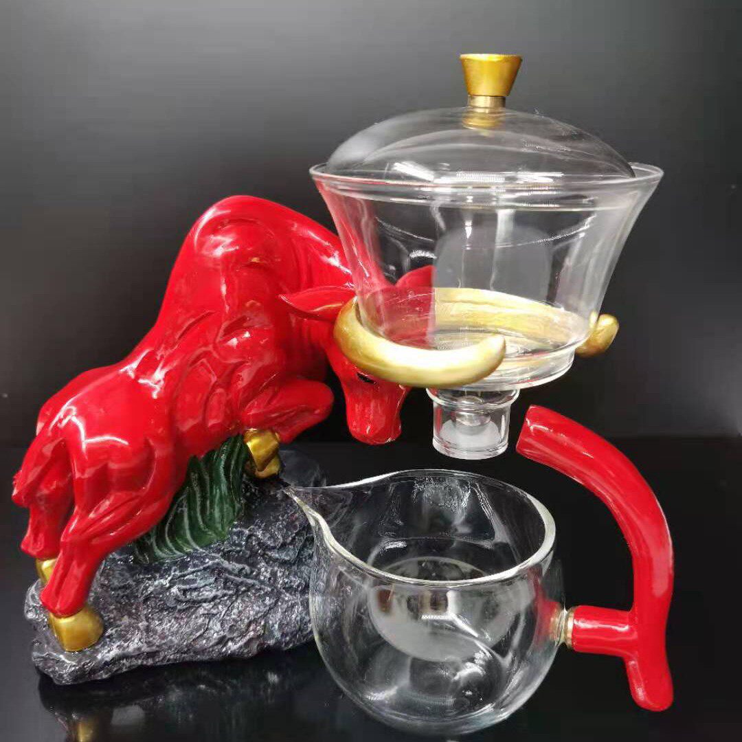Kuai Niuqi whole set of tea set household magnetic suction heat-resistant glass net red vibrato pure hand-brewed to the sky - Taobao