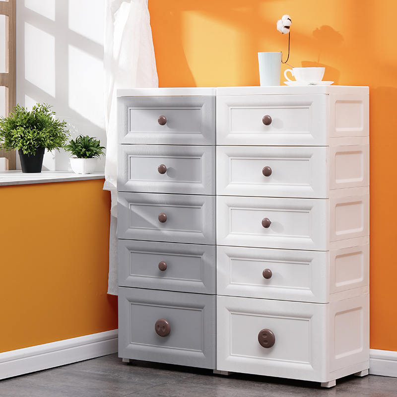 Multi-layer children's toy storage box drawer type storage cabinet home large storage box clothing sorting box plastic