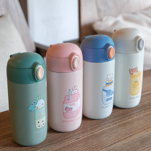 Маленький портативный стакан подходит для мужчин и женщин, детская маленькая трубочка для школьников со стаканом