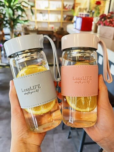 Тепловое стекло -устойчивый стеклянный женский чайная чашка чашка цветочной чаш