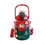 Рождественский детский стакан, трубочка из нержавеющей стали со стаканом для школьников, подарок на день рождения