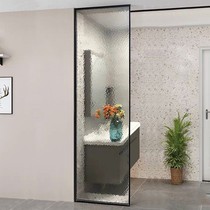 Tempered glass partition wall simple water ripple Changhong screen living room bathroom room screen partition customization