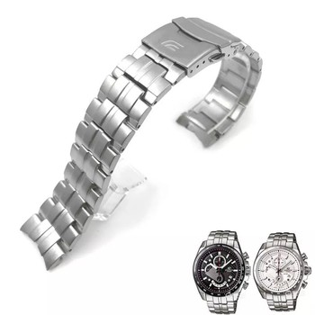 Mengshi Pure Adapts to Casio 5289 Eqs-A50 Eqs-500Efr-513/501 Solid Steel Strip 22mm