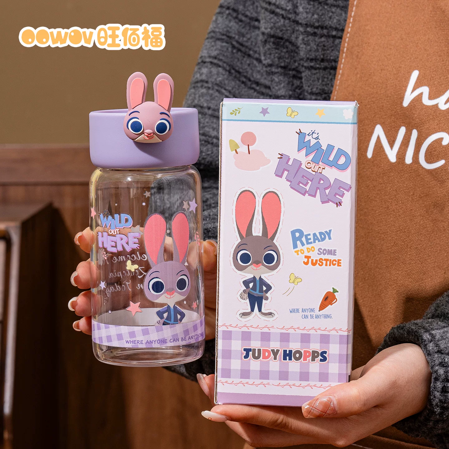 Чашка для воды Zootopia из стекла для школьниц, особенная, с высокой внешностью и термостойкостью, портативная чашка