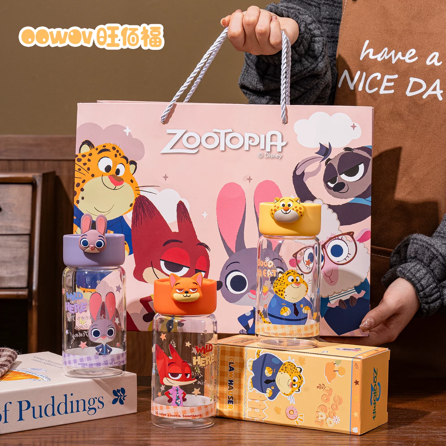 Чашка для воды Zootopia из стекла для школьниц, особенная, с высокой внешностью и термостойкостью, портативная чашка