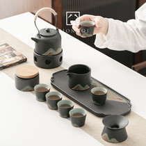 The Japanese tea set Japanese warm tea household with 6 cups of teapot Zen whole set of dry bubble gift customization