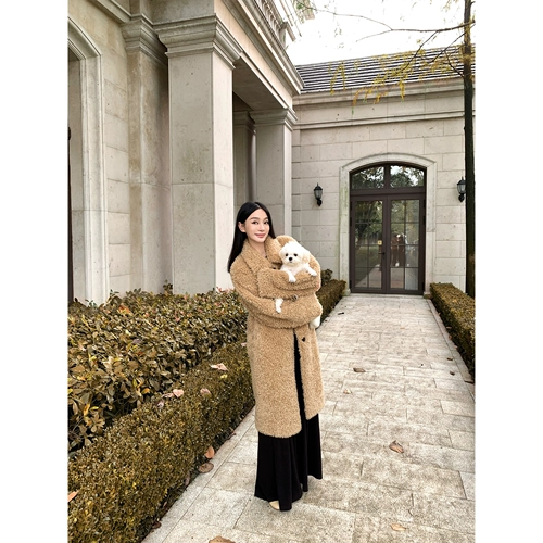 周淼 Zhoumiao имитация кудри овец, композитный бархатный замше