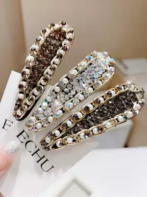 South Korea Dongdaemun same style hair accessories rhinestone net red hairpin bangs edge clip hairpin side clip hairpin side clip