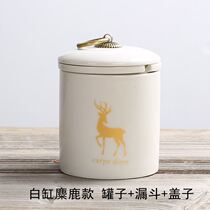 Coffee table creative personality ashtray anti-fly ash household net red living room office bedside multifunctional ashtray with cover