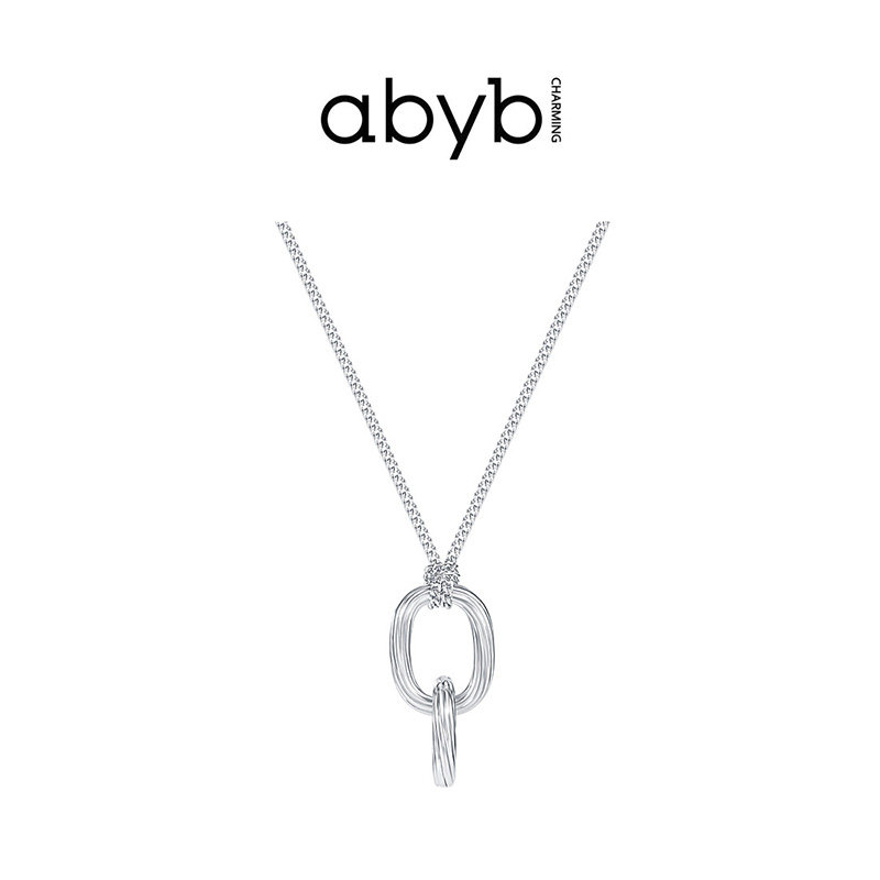 abyb charming necklace women's summer design sense real long chest chain fashion personality design sense necklace