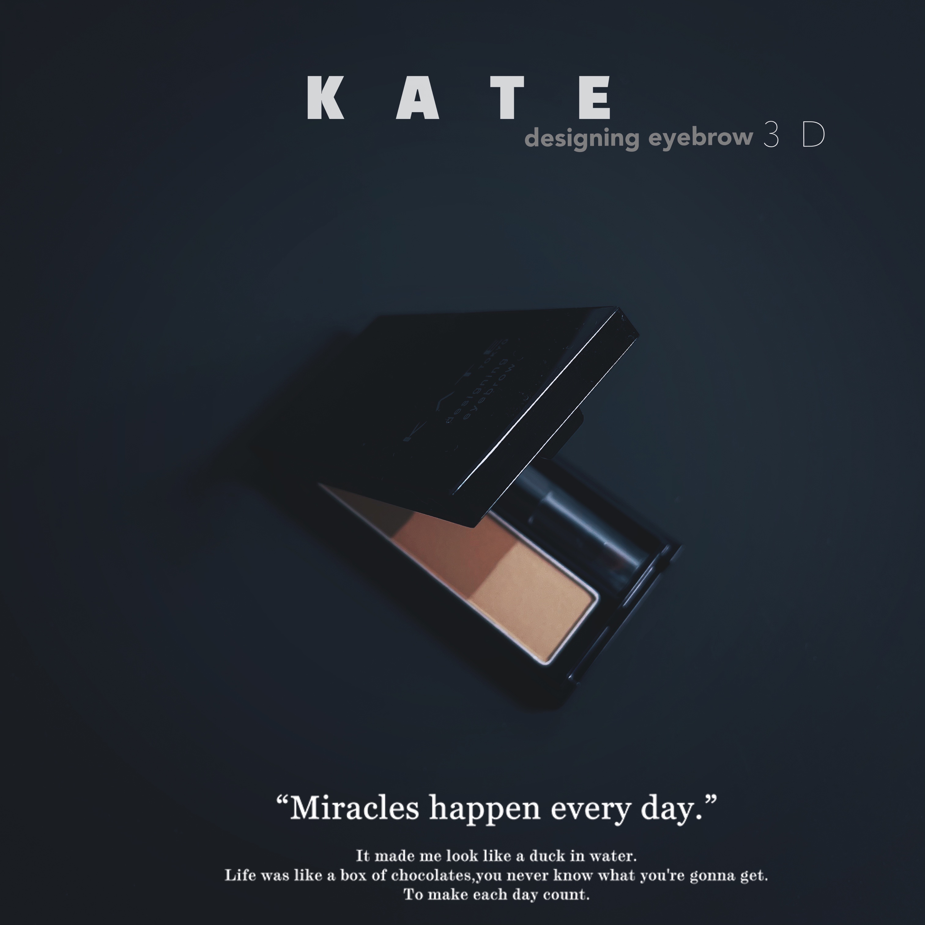 Kanebo Kate three color Kate eyebrow powder water resistant long - lasting and not easy to faint ex 5