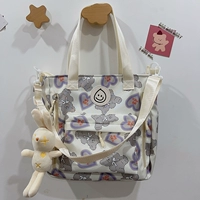 Пурпурная сумка с добавлением (с висящим кроликом xo)