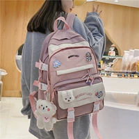 Розовый рюкзак, значок