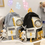 Школьный рюкзак, милая детская сумка через плечо, в корейском стиле, для средней школы