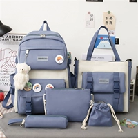 Синий пять -пять набор (с орнаментом) стиль второй