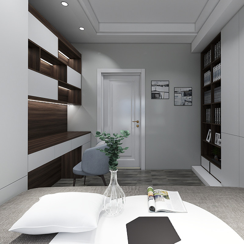 Tatami bed wardrobe integrated children's room whole house customized simple small bedroom new stepping rice