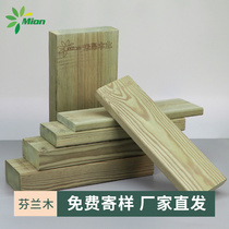 Mien Mion Embalming Wood Floor Outdoor Terrace Patio Solid Wood Plank Outdoor Wall Panel Fence Keel Finland
