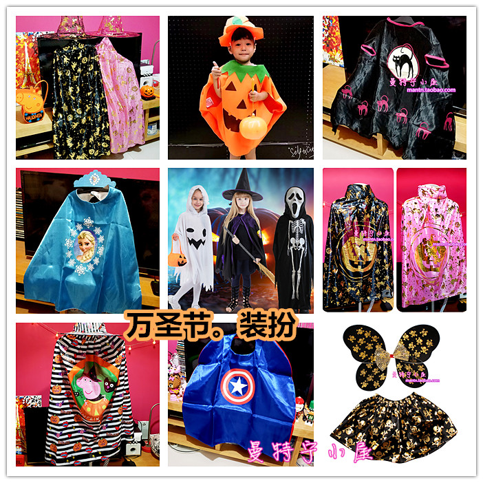 Christmas baby funny cute cape pumpkin clothes hat set dress show props children's gifts