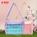 WEGO диагональная хлопковая болеутоляющая сумка S на одно плечо, двумерная маленькая сумка для еды, барная сумка, детская долина, двойного назначения, культура боли, просо