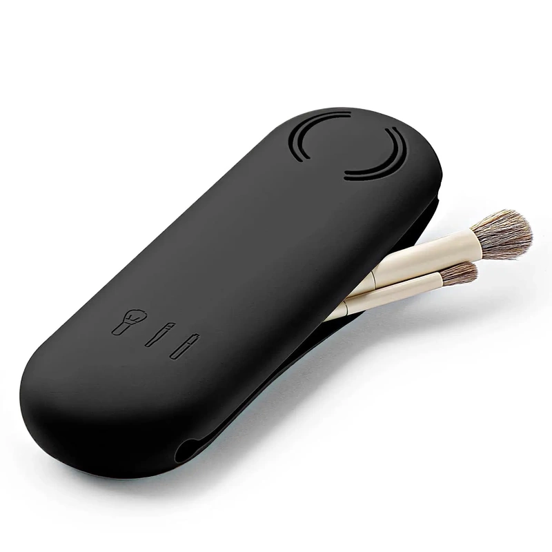 Amazon's New Makeup Brush Silicone Storage Bag, Travel-Style Dust-Proof Magnetic Beauty Tool Storage Bag, Handbag Style