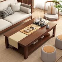 Coffee table living room home small apartment solid wood coffee table office simple table living room table Chinese rectangular tea