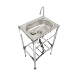 Кухня утолщенная из нержавеющая сталь для мытья бассейна с кронштейном с кронштейном с стентом, промывая туалет ручной