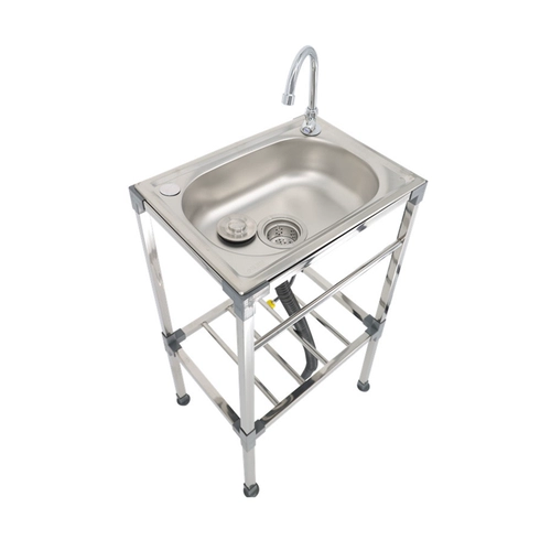 Кухня утолщенная из нержавеющая сталь для мытья бассейна с кронштейном с кронштейном с стентом, промывая туалет ручной