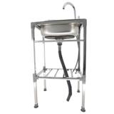 Кухня утолщенная из нержавеющая сталь для мытья бассейна с кронштейном с кронштейном с стентом, промывая туалет ручной