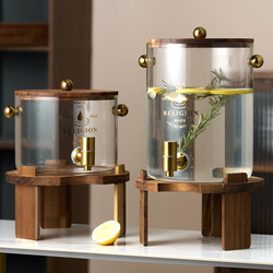 Large-Capacity Glass Hot and Cold Water Pitcher with Spigot, High-Temperature Resistant, for Beverages, Juice, Cooling, Health, 2025, Hotel, Boiling Water, Cola
