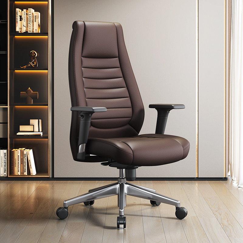 Fukai boss chair leather office chair can lie light luxury computer chair comfortable chair President chair business