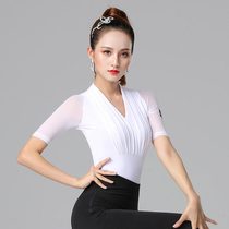 Dambao Rolamin Training Suit Womens Professional New Body Practice Costume for Morden Dance Dancing Blouses Latin dance costumes