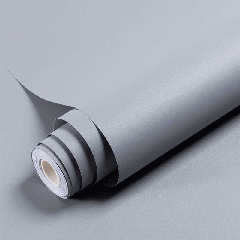 Advanced Grey Wallpaper Self-Adhesive Waterproof Bedroom Home Innate Renovated Cabinet Overall Cupboard Desktop Commercial Wall Sticker Wallpaper