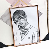 Gifts for Girlfriend Make Your Own Name Portrait Characters Write Name Calligraphy and Painting Portrait Confession Artifact Heart