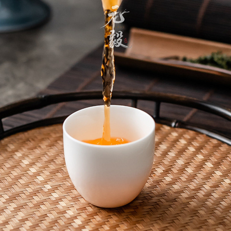 Dehua Suet Jade White Porcelain Kung Fu Tea Set Tea Cup Home Tea Cup Tea Ceramic Cup Tea Cup