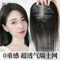 Swiss web wig film female head replenishment large area of hair covering the thin hair cover natural fake Liu Haifa film