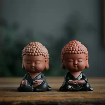 Creative purple sand small Ttoo Lai tea pet ornaments color sand cute sand can raise tea to play tea ceremony Home tea decoration