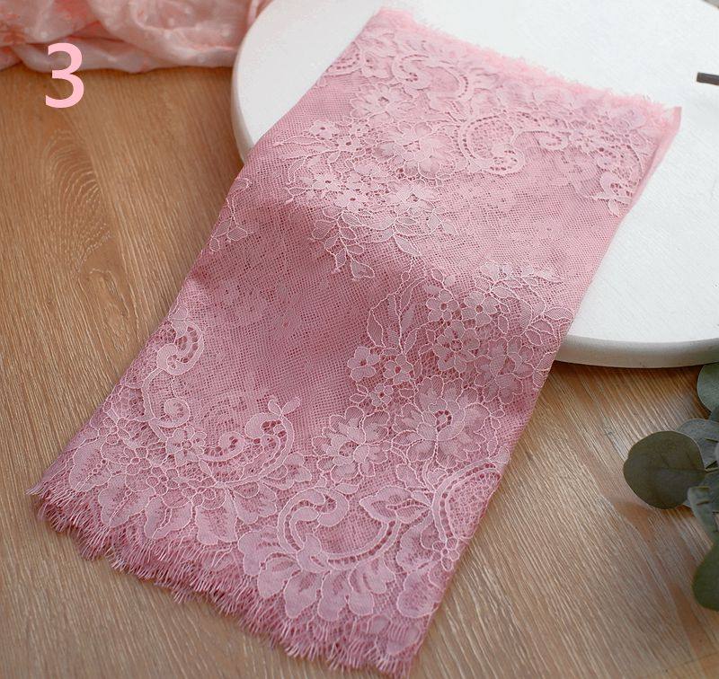 (3 mt/los) Chantilly Spitze Stoff 40 cm Wellenförmige Nylon Kleid Wimpern Spitze Französisch Spitze Stoffe – Detail 35