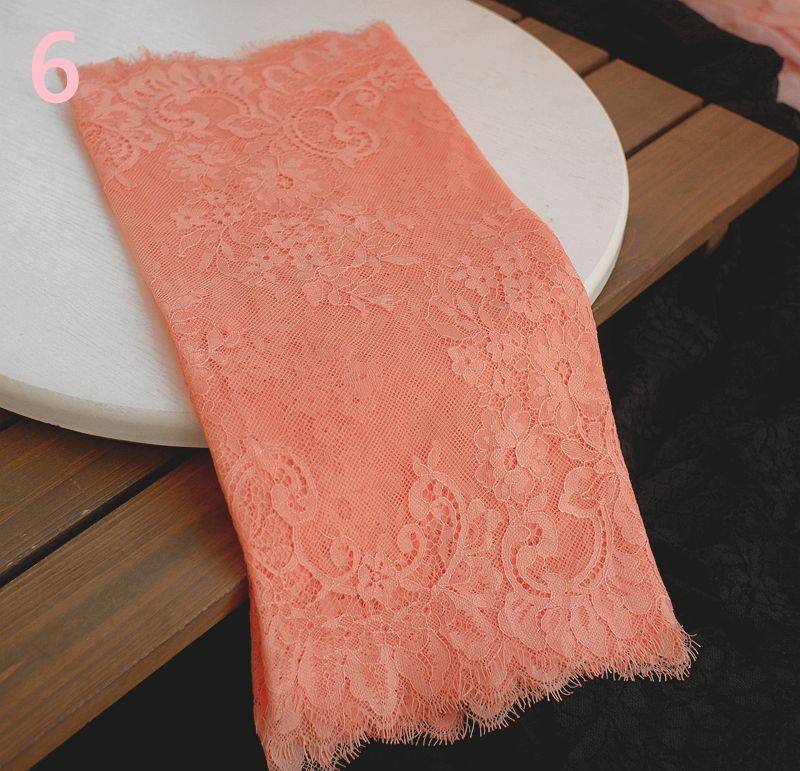 (3 mt/los) Chantilly Spitze Stoff 40 cm Wellenförmige Nylon Kleid Wimpern Spitze Französisch Spitze Stoffe – Detail 38