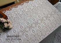 Export European-style High-end Eyelash Lace Hollowed-out Fabric Cultivation Linen Canvas Gold products