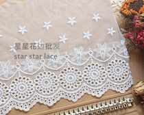 width 21cm outlet lace mesh yarn water soluble embroidered lace fabric DIY dress pendulum curtain sofa bed art accessories