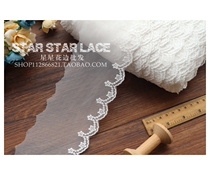 Handmade Accessories Stars Mesh Yarn Embroidered Lace Lace Lace Wide 5cmDIY Skirt Head Accessories Clothing Children Clothing Home Textile Fabrics