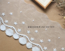 Wide 12cm water soluble soft web stab material embroidered lace clothing DIY skirt hem Clothing Window fabric Decorative Materials