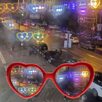 (Tanabata) Love sunglasses heart-shaped glasses sunglasses to see the light change heart heart romantic confession Korean version