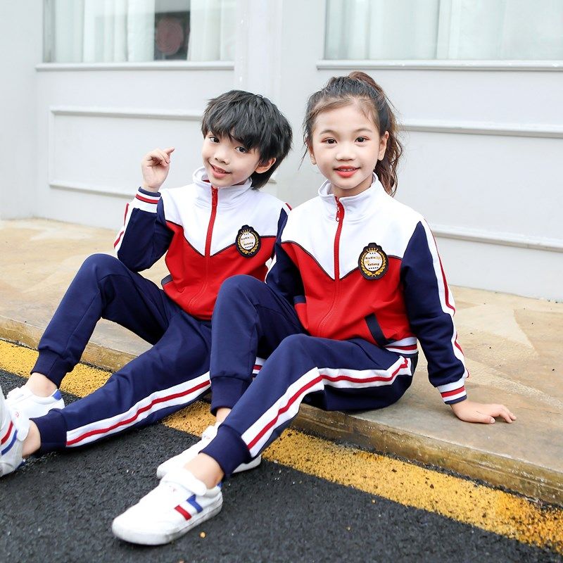First-year school uniform suit spring and autumn elementary school three-piece college wind suit kindergarten suit summer clothing