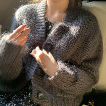 Dish Yue Sweater Cardigan Jacket Women's New Fall Winter 2020 Korean Loose Temperament Joker Lazy Knitted Jacket