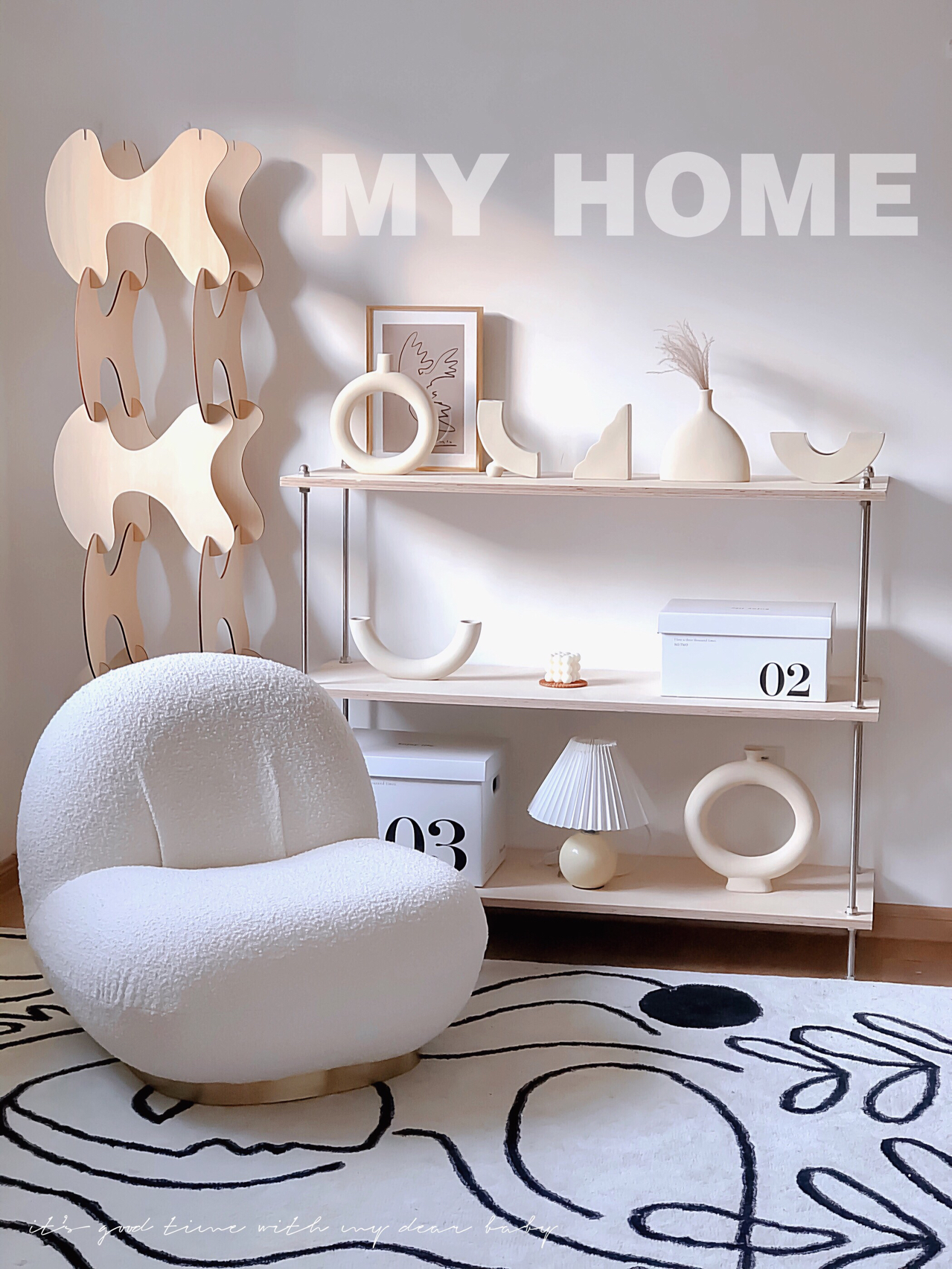 Nordic Creativity DIY Separator Display Rack Dining Side Containing Cabinet Blogger and Commodity Shelf Genguan Bedroom Shelve