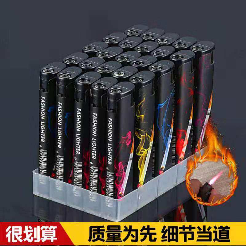 Windproof lighter 5-50 sticks mixed inflatable creative fashion convenience store personality disposable lighter