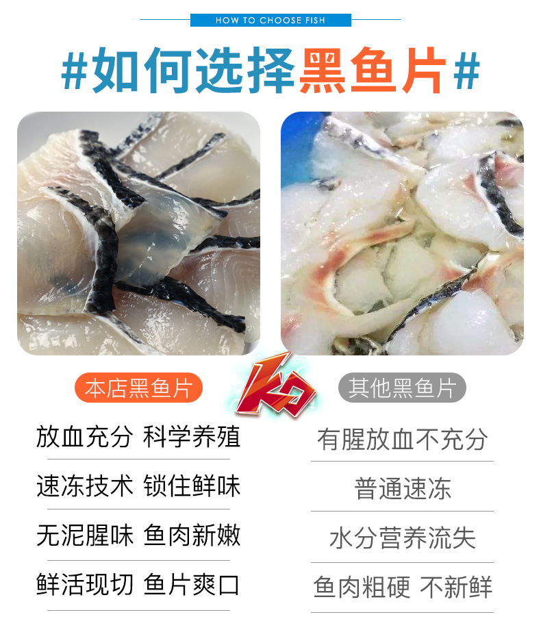 【冷链顺丰发】免浆黑鱼片250g*10袋