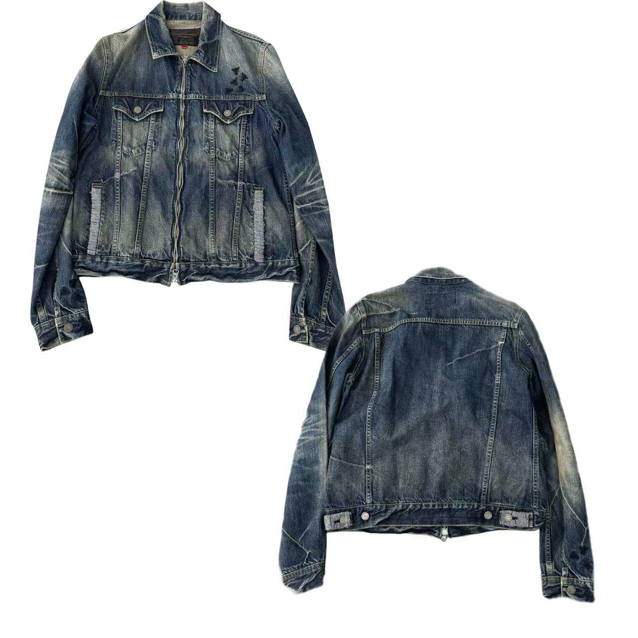 06aw undercover ジャケット same day delivery] undercover 06aw insect embroidered blue denim