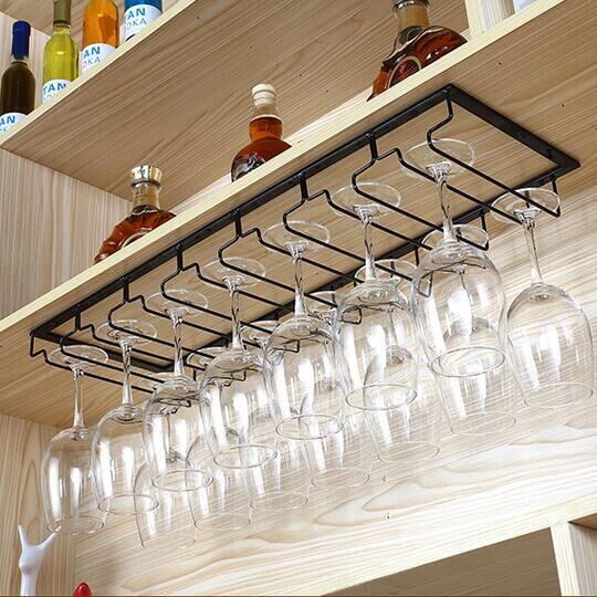 Home Red Wine Cup Rack Hung Closet Wine Cabinet Decorated with high-footed cup shelf Converse Eurostyle Hanging Cup Shelf Wine Glass Rack